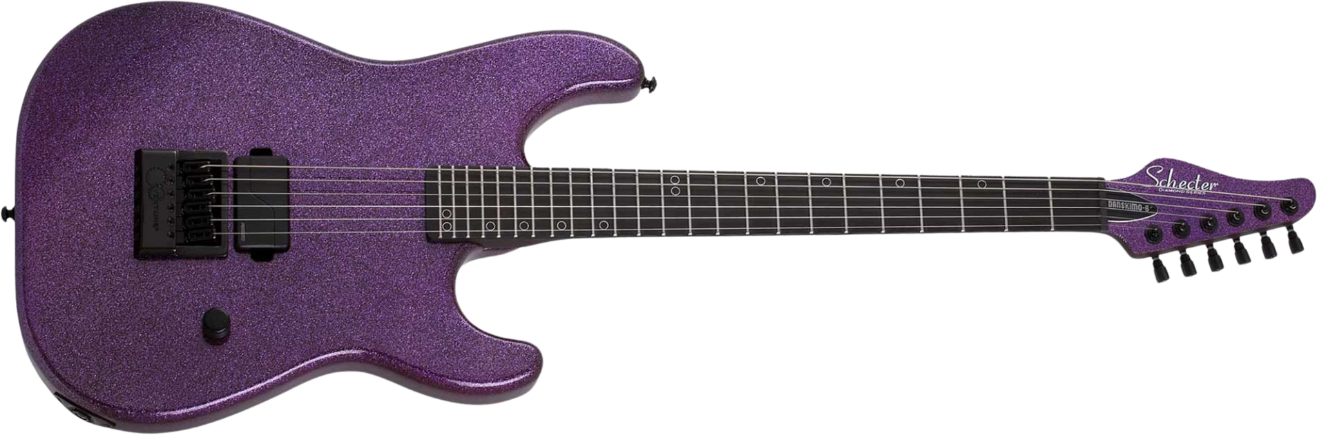 Schecter Daniel Haniss Danskimo 6 Signature 1h Fishman Fluence Ht Eb - Purple Sparkle - Str shape electric guitar - Main picture