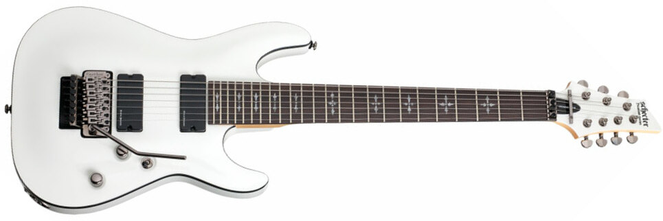 Schecter Demon-7 Fr 7c 2h Wen - Vintage White - 7 string electric guitar - Main picture