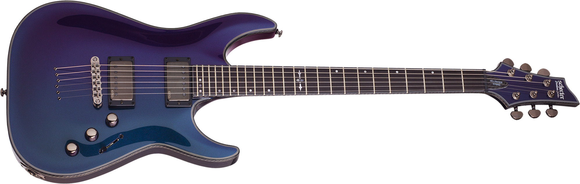 Schecter Hellraiser C-1 Hybrid 2h Emg Ht Eb - Ultra Violet - Str shape electric guitar - Main picture