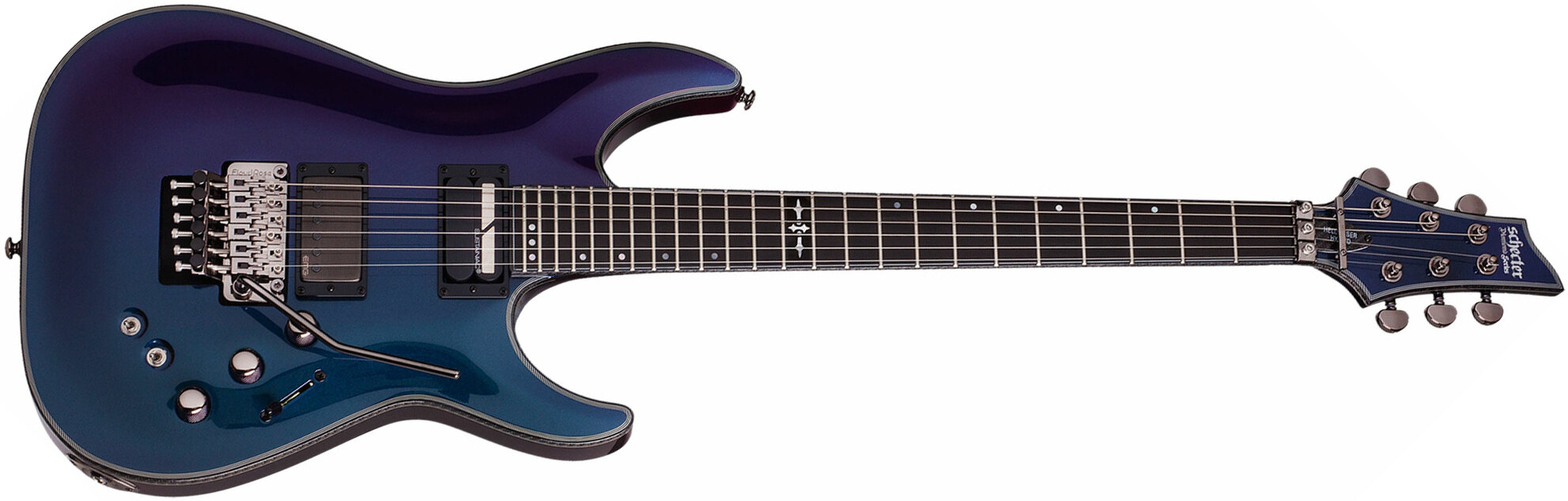 Schecter Hellraiser Hybrid C-1 Frs 2h Emg Sustainiac Eb - Ultra Violet - Str shape electric guitar - Main picture