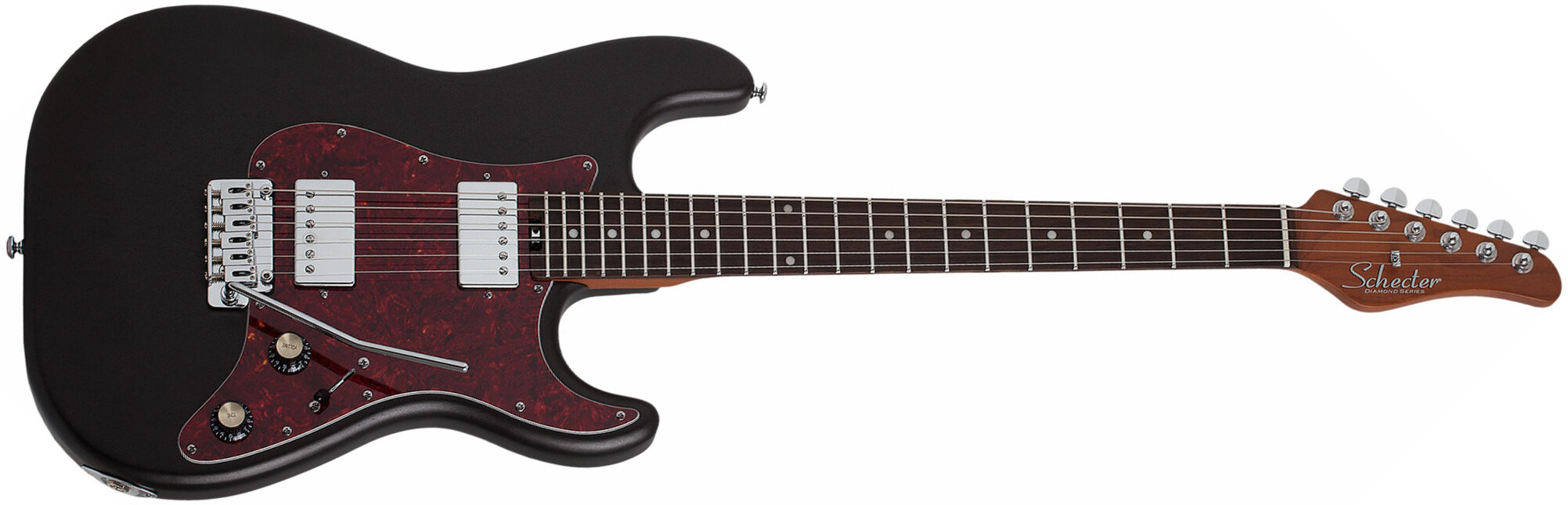 Schecter Jack Fowler Traditional Signature 2h Trem Eb - Black Pearl - Str shape electric guitar - Main picture