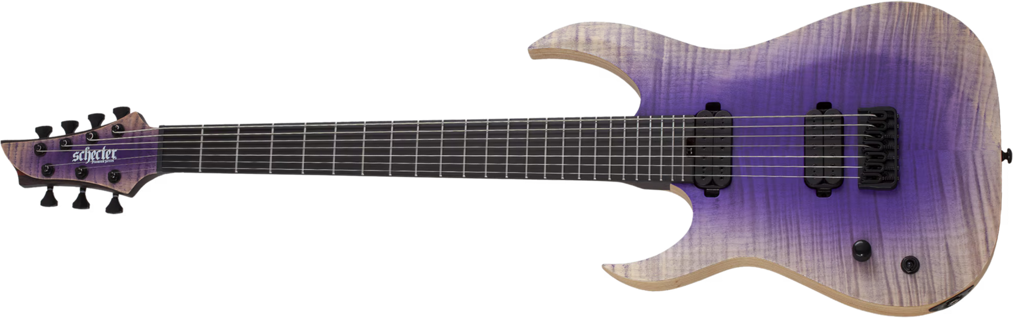 Schecter John Browne Tao-7 Signature Baryton Gaucher 2h Ht Eb - Ozone Burst - Baritone guitar - Main picture