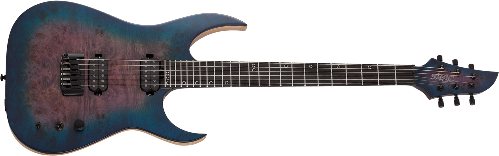 Schecter Keith Merrow Km-6 Mk-iii Artist Signature 2h Ht Eb - Blue Crimson - Double cut electric guitar - Main picture