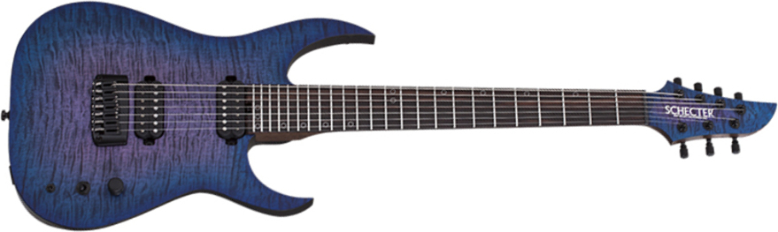 Schecter Keith Merrow Km-7 Mk-iii Pro Usa 7c 2h Eb - Blue Crimson Pearl - 7 string electric guitar - Main picture