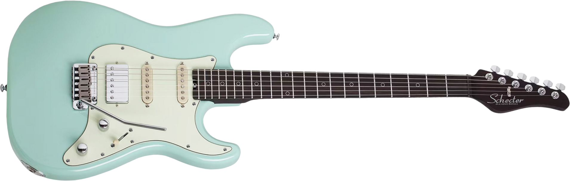Schecter Nick Johnston Traditional 10th Ann. Signature Hss Trem Eb - Atomic Green - Str shape electric guitar - Main picture