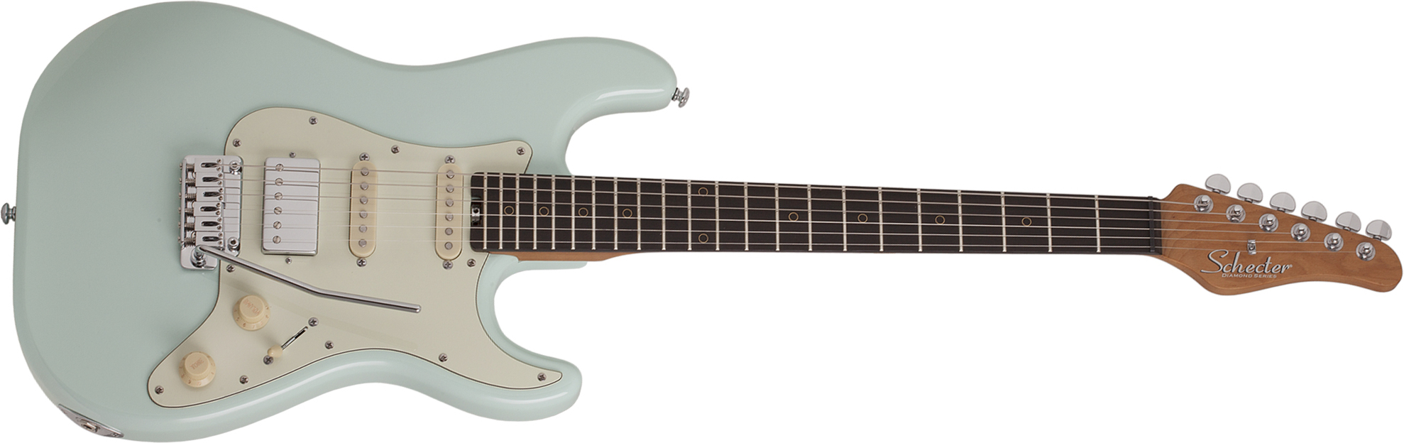 Schecter Nick Johnston Traditional Hss Trem Eb - Atomic Frost - Str shape electric guitar - Main picture