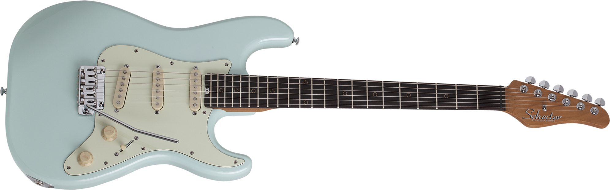 Schecter Nick Johnston Traditional Signature 3s Trem Eb - Atomic Frost - Str shape electric guitar - Main picture