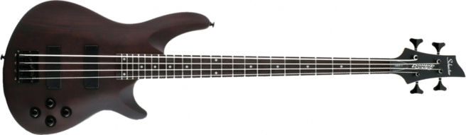 Schecter Omen-4 - Black - Solid body electric bass - Main picture
