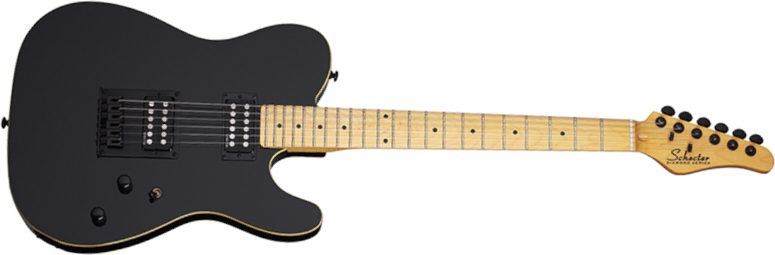 Schecter Pt Mm Hh Ht - Black - Single cut electric guitar - Main picture