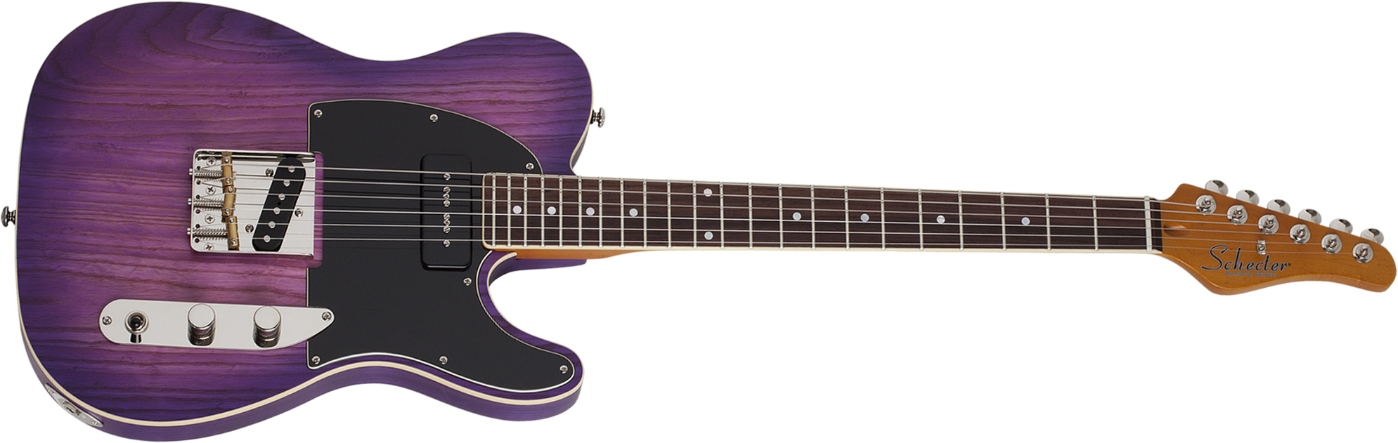Schecter Pt Special 2s Ht Rw - Purple Burst Pearl - Tel shape electric guitar - Main picture