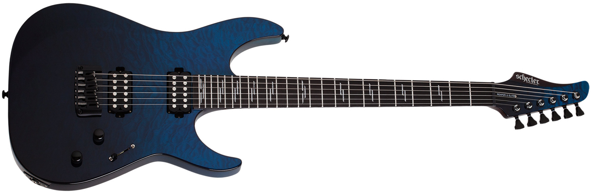 Schecter Reaper-6 Elite 2h Ht Eb - Deep Blue Ocean - Str shape electric guitar - Main picture