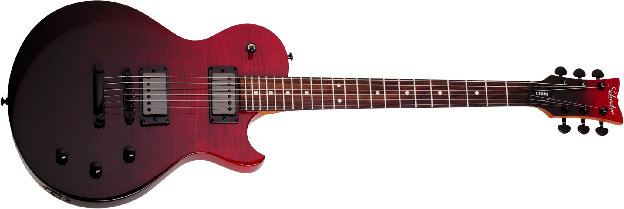 Schecter Solo-ii Standard 2h Ht Rw - Bloodburst - Single cut electric guitar - Main picture