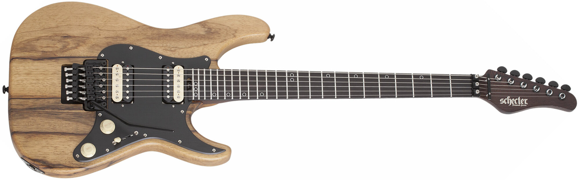 Schecter Sun Valley Super Shredder Exotic Black Limba 2h Fr Eb - Natural - Metal electric guitar - Main picture