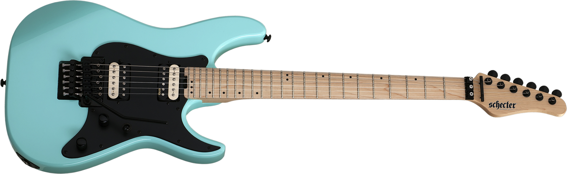 Schecter Sun Valley Super Shredder Fr 2h Emg Mn - Sea Foam Green - Str shape electric guitar - Main picture