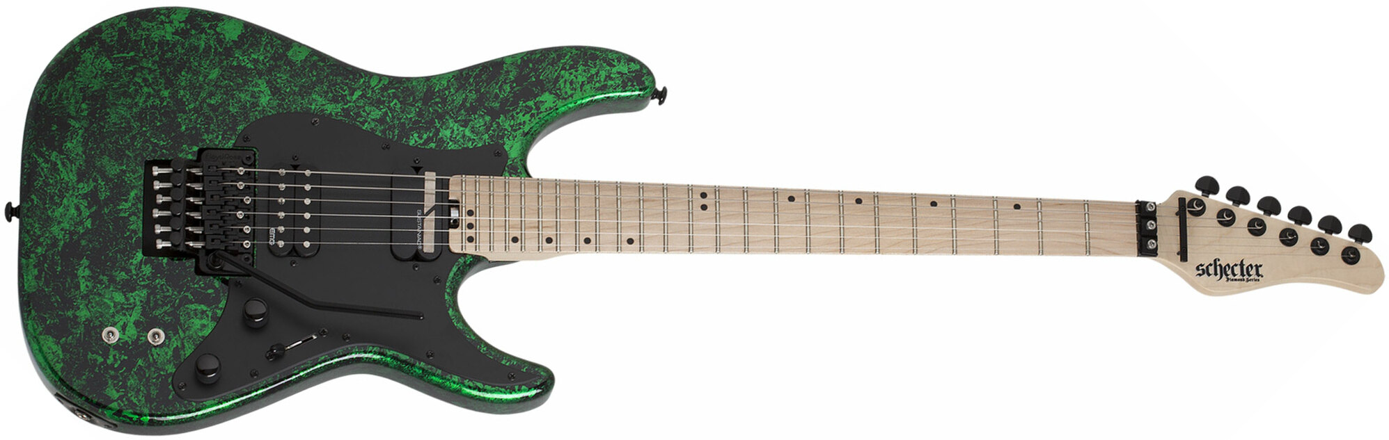 Schecter Sun Valley Super Shredder Fr S 2h Emg Sustainiac Mn - Green Reign - Metal electric guitar - Main picture