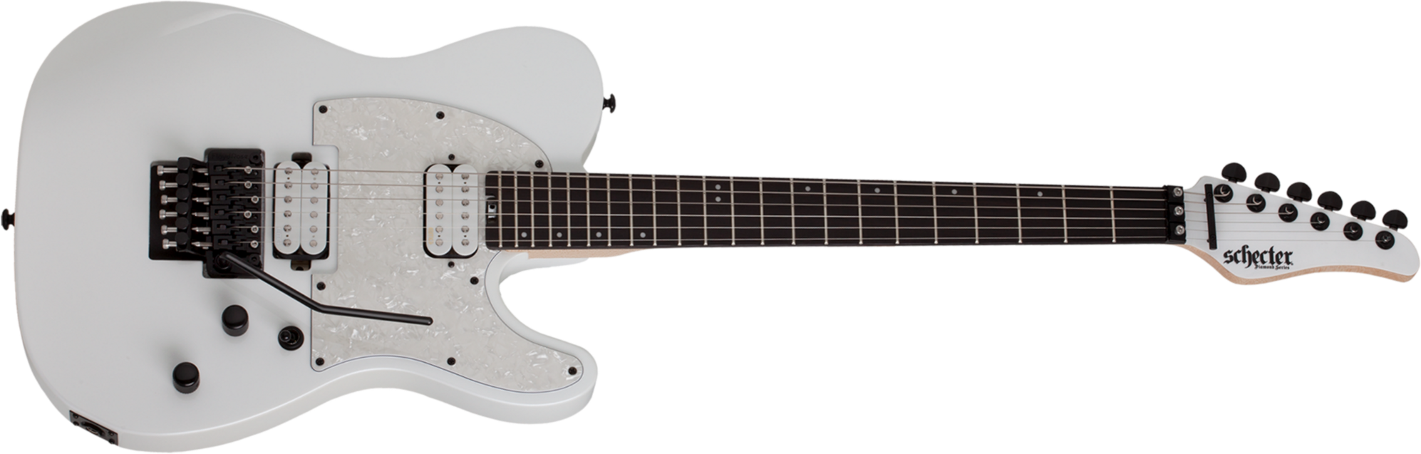 Schecter Sun Valley Super Shredder Pt Fr 2h Emg Rw - Metallic White - Tel shape electric guitar - Main picture