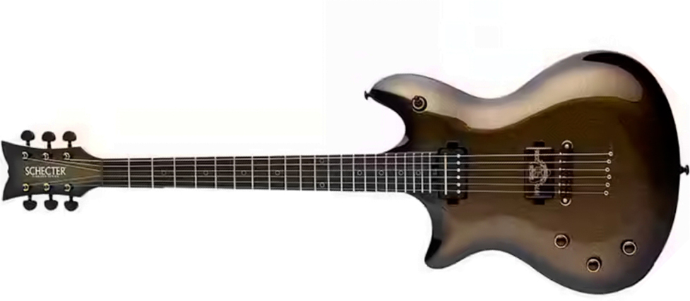 Schecter Tempest 50th Ann. Lh Gaucher 2h Ht Eb - 50th Gold Burst - Metal electric guitar - Main picture