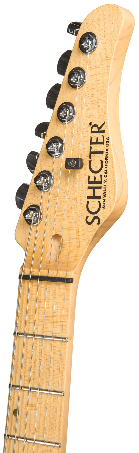 Schecter Custom Shop Sunset Usa Hss Trem Mn #1409001 - Trans Sky Blue - Str shape electric guitar - Variation 2
