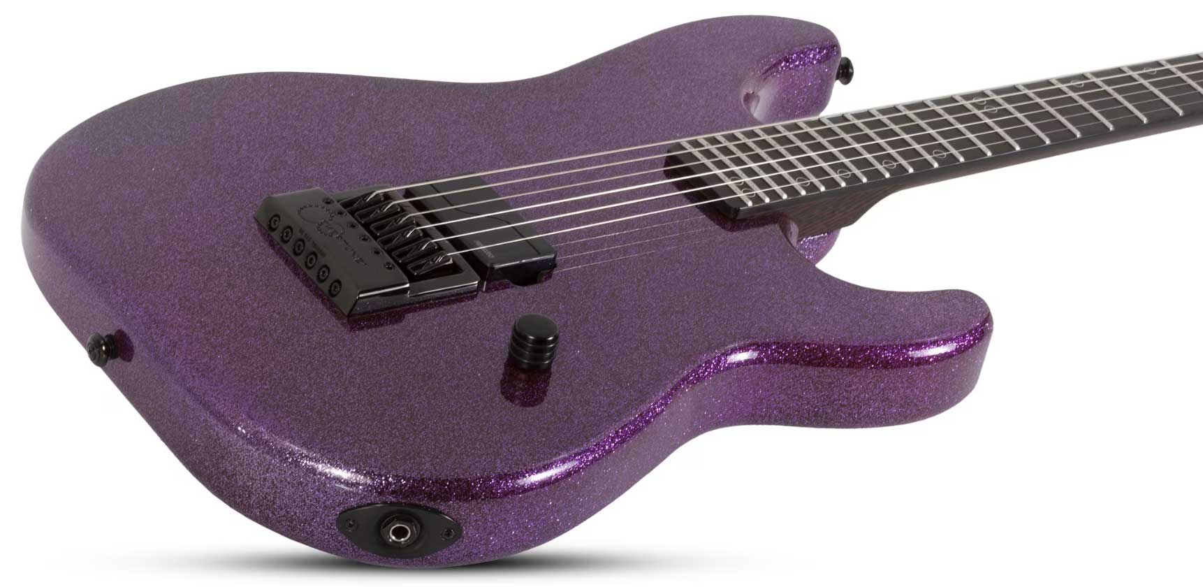 Schecter Daniel Haniss Danskimo 6 Signature 1h Fishman Fluence Ht Eb - Purple Sparkle - Str shape electric guitar - Variation 1