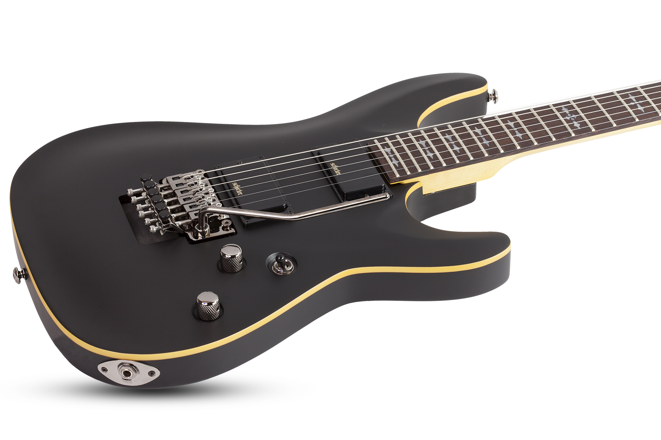 Schecter Demon-6 Fr 2h Rw - Aged Black Satin - Str shape electric guitar - Variation 1