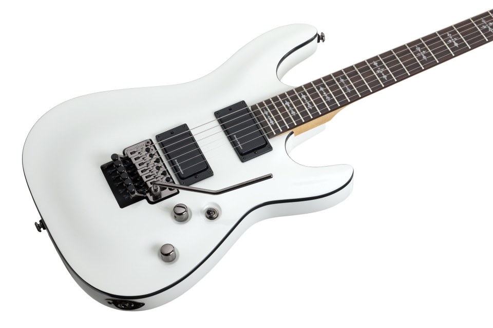 Schecter Demon-6 Fr 2h Rw - Vintage White - Str shape electric guitar - Variation 1