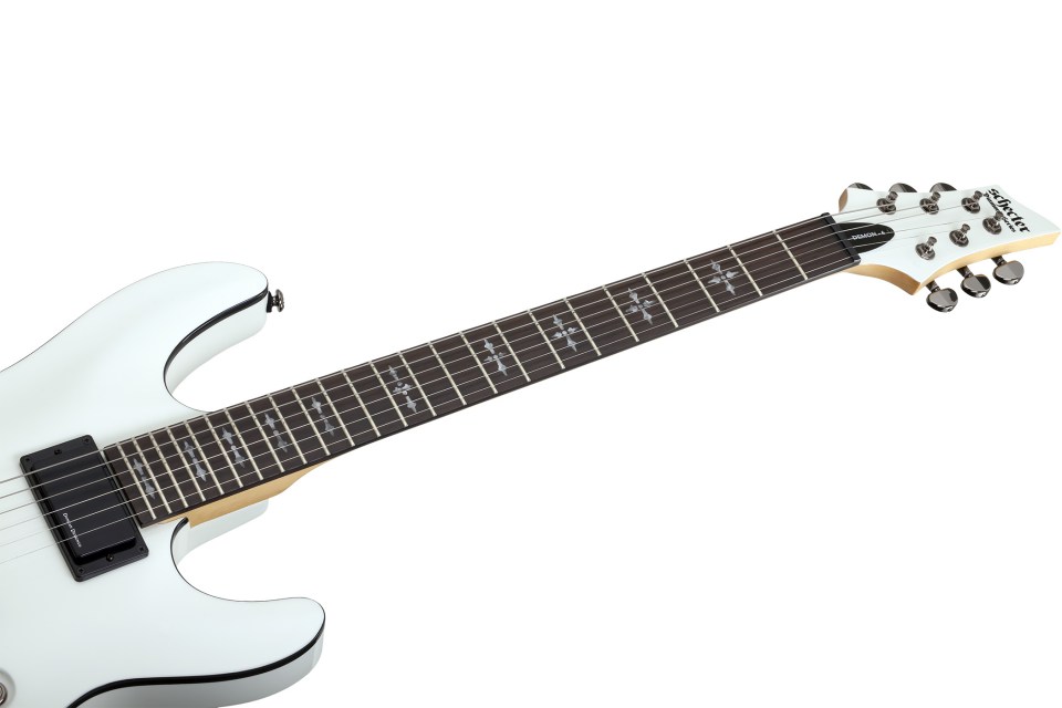 Schecter Demon-6 2h Ht Rw - Vintage White - Str shape electric guitar - Variation 3