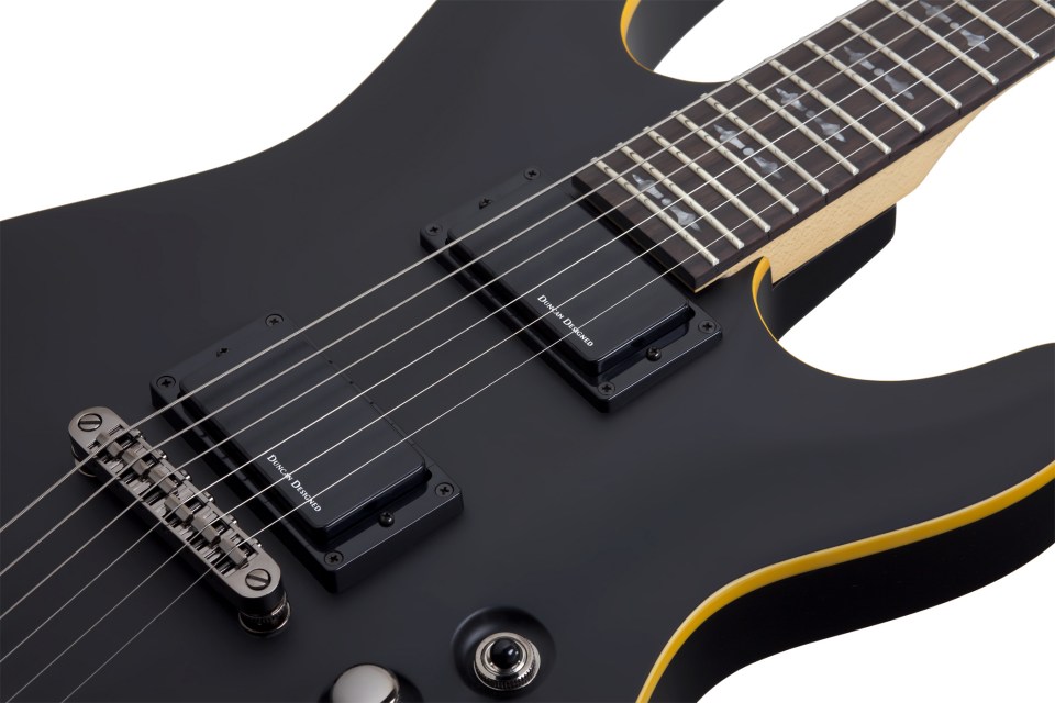 Schecter Demon-6 2h Ht Rw - Aged Black Satin - Str shape electric guitar - Variation 4