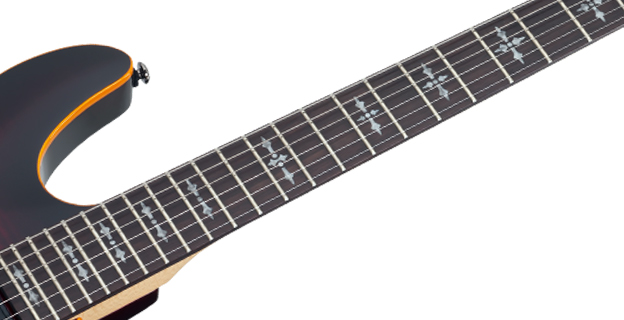 Schecter Demon-8 Active 8c 2h Ht Rw - Satin Black - Baritone guitar - Variation 2