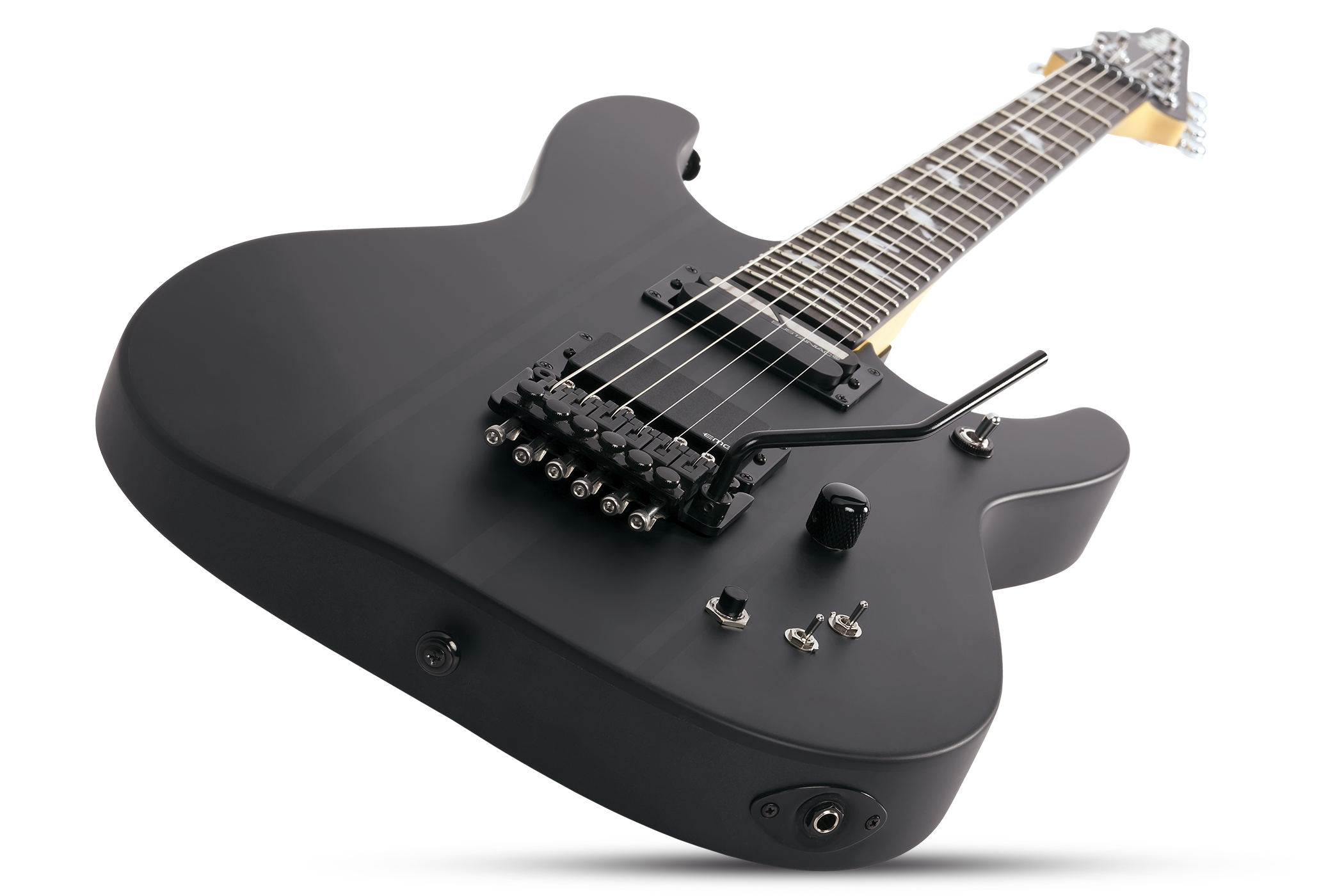 Schecter Dj Ashba Signature 2h Emg Sustainiac Fr Eb - Carbon Grey - Str shape electric guitar - Variation 2