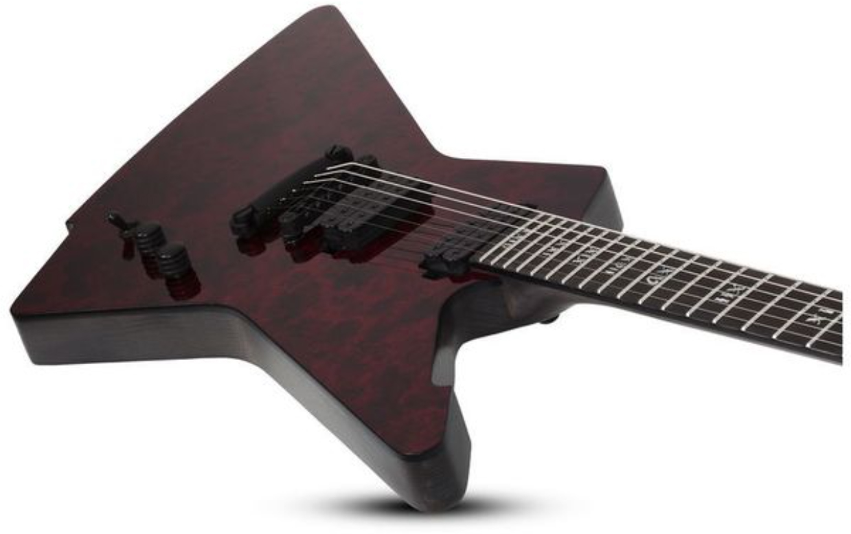 Schecter E-1 Apocalypse 2h Ht Eb - Red Reign - Metal electric guitar - Variation 2