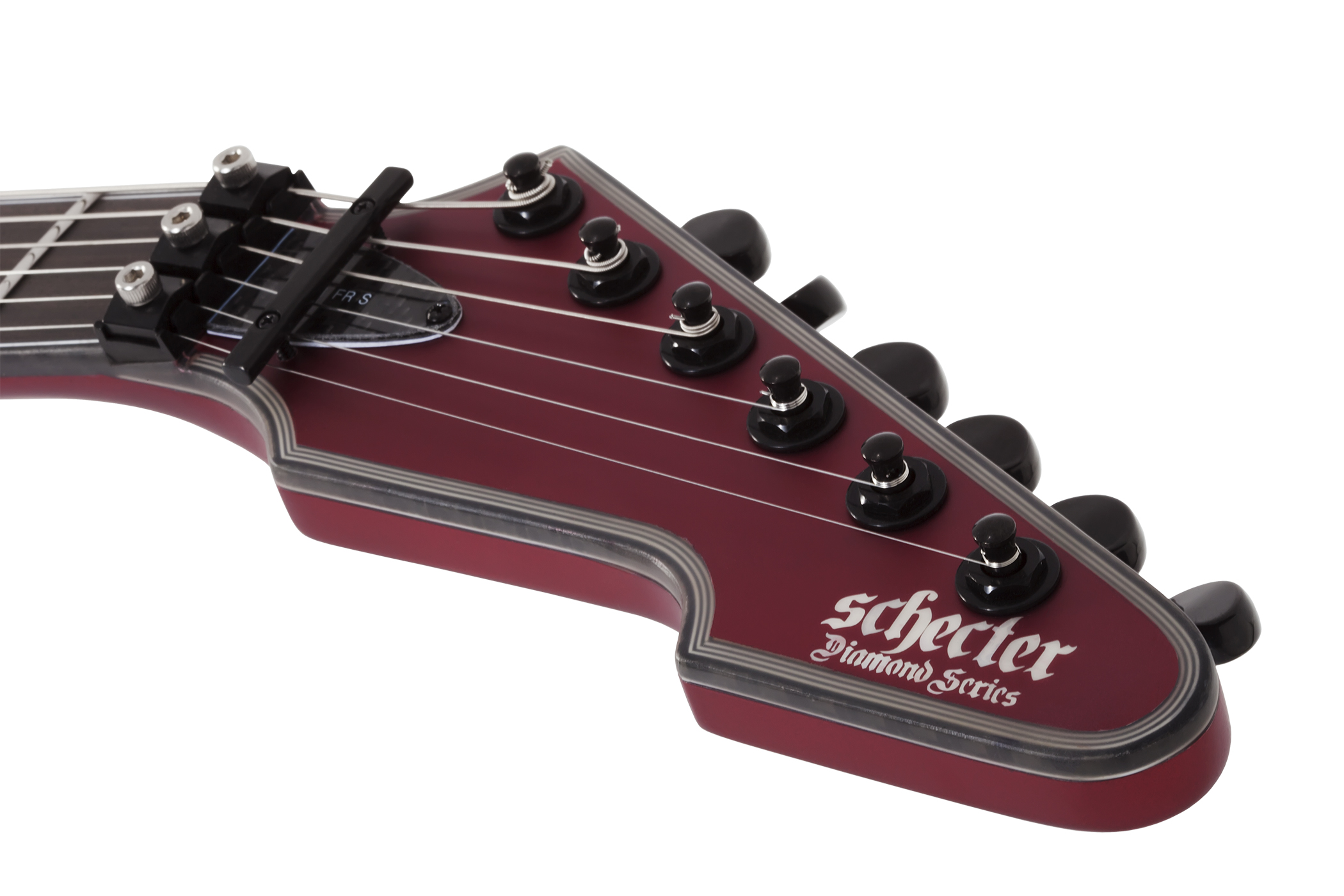 Schecter E-1 Fr S Special Edition 2h Sustainiac Fr Eb - Satin Candy Apple Red - Metal electric guitar - Variation 5