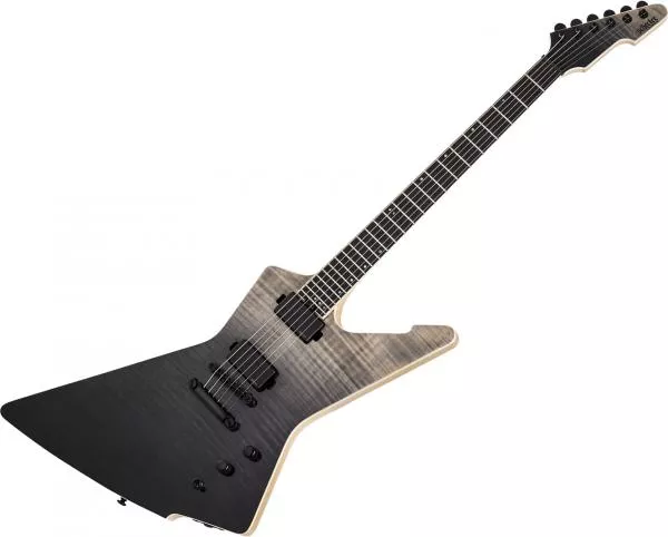 Solid body electric guitar Schecter E-1 SLS Elite - Black fade burst