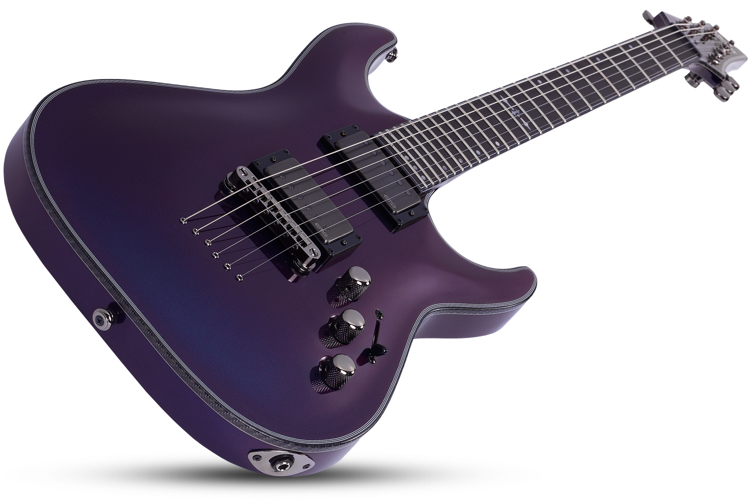 Schecter Hellraiser C-1 Hybrid 2h Emg Ht Eb - Ultra Violet - Str shape electric guitar - Variation 1