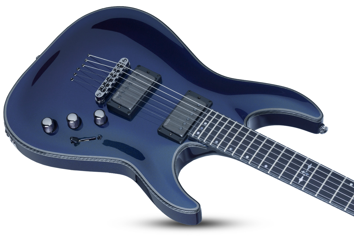 Schecter Hellraiser C-1 Hybrid 2h Emg Ht Eb - Ultra Violet - Str shape electric guitar - Variation 2