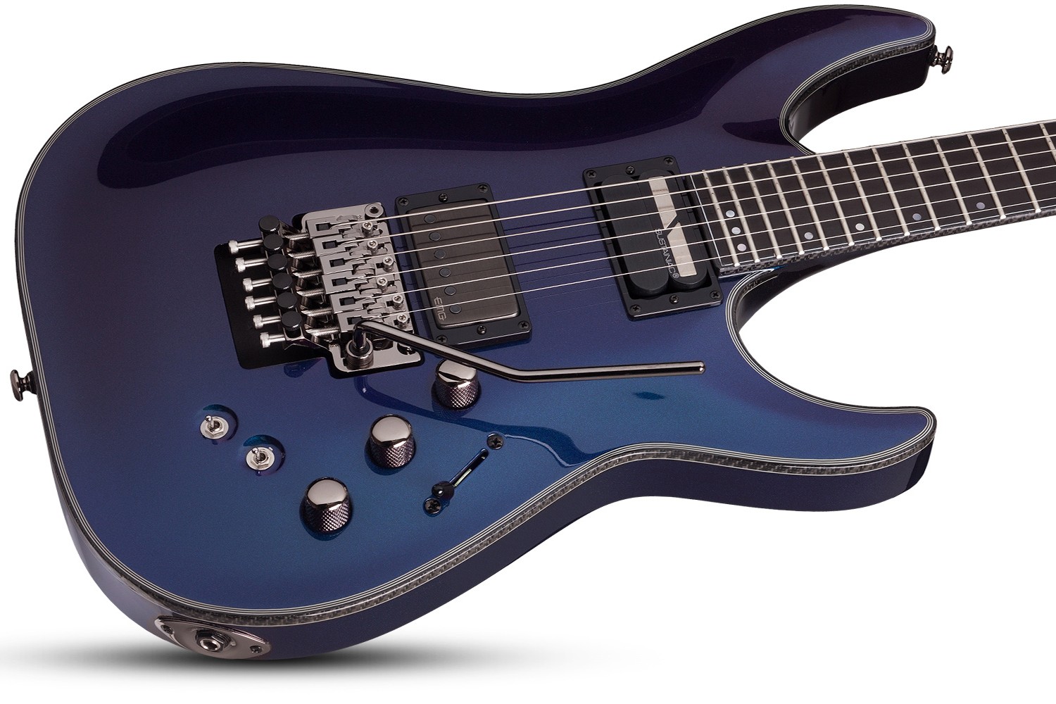 Schecter Hellraiser Hybrid C-1 Frs 2h Emg Sustainiac Eb - Ultra Violet - Str shape electric guitar - Variation 1