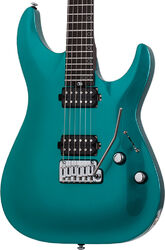 Str shape electric guitar Schecter Aaron Marshall AM-6 - Artic jade