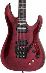 Str shape electric guitar Schecter C-1 FR S Apocalypse Sustainiac - Red reign