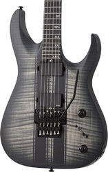 Str shape electric guitar Schecter Banshee GT FR - Satin charcoal burst