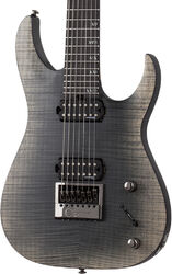 7 string electric guitar Schecter Banshee Mach-7 Evertune - Fallout burst