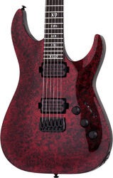 Double cut electric guitar Schecter C-1 Apocalypse - Red reign