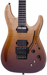 Str shape electric guitar Schecter C-1 FR S SLS Elite - Antique fade burst