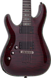 Left-handed electric guitar Schecter Hellraiser C-1 LH Left Hand - Black cherry