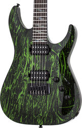 Str shape electric guitar Schecter C-1 Silver Mountain - Toxic venom