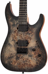 Str shape electric guitar Schecter C-6 Pro - Charcoal burst