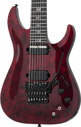 7 string electric guitar Schecter C-7 FR S Apocalypse - Red reign