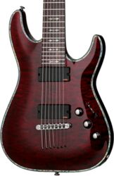 7 string electric guitar Schecter Hellraiser C-7 - Black cherry gloss