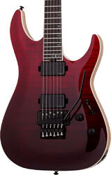 Str shape electric guitar Schecter C-1 FR SLS Elite - Blood Burst