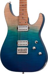 Str shape electric guitar Schecter C-1 Standard Plus - Blue Fade