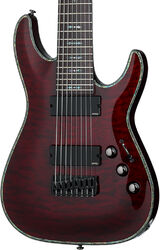 Baritone guitar Schecter Hellraiser C-8 - Black cherry