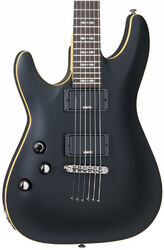 Left-handed electric guitar Schecter Demon-6 Left Hand - Aged black satin